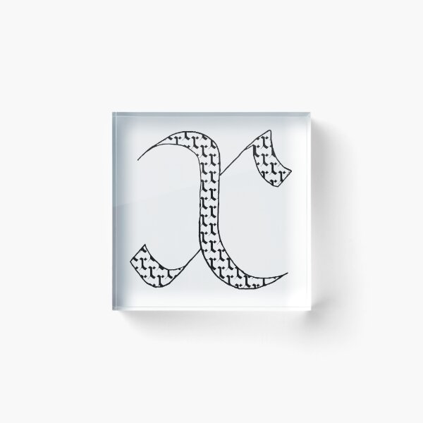 Item preview, Elegant calligraphy design of the initial X, perfect for art and typography lovers. Great as a gift for milestones, fitting for Handwriting Day, Calligraphy Day, and World Art Day! designed and sold by ArtsOfLetters.