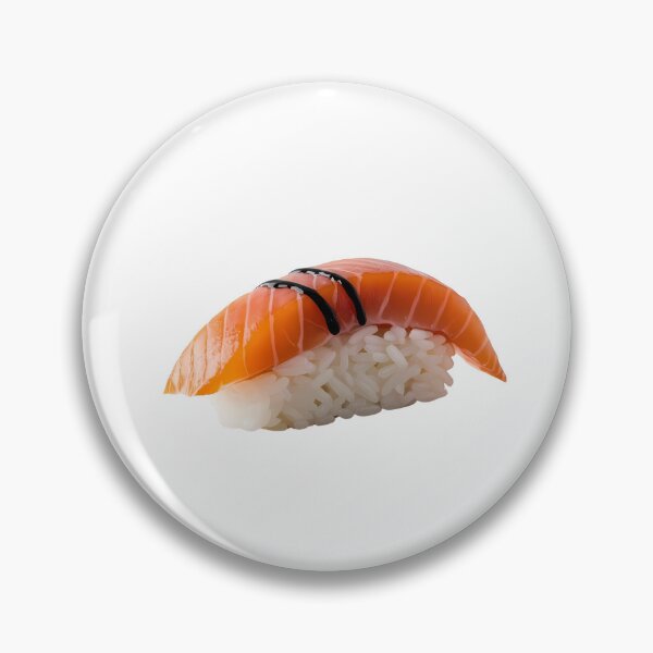 Item preview, Nigiri Sushi Salmon Delicious Japanese food Illustration designed and sold by SaavedraDesign.