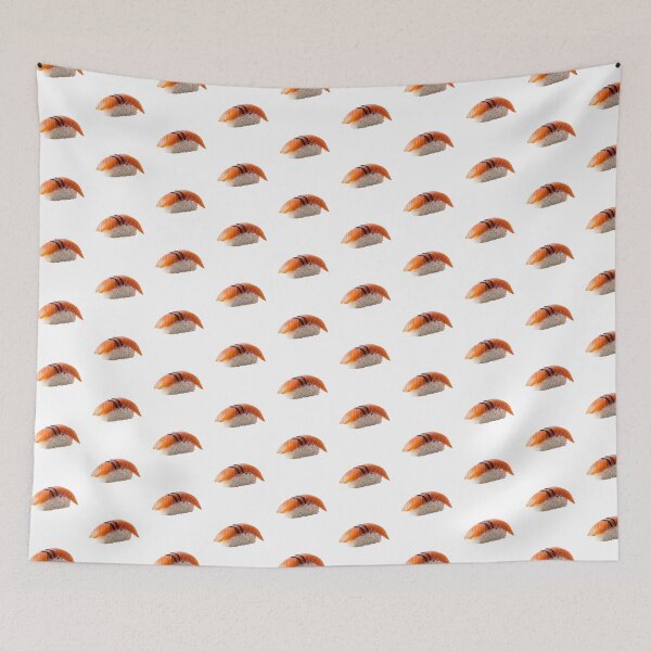 Item preview, Nigiri Sushi Salmon Delicious Japanese food Illustration designed and sold by SaavedraDesign.