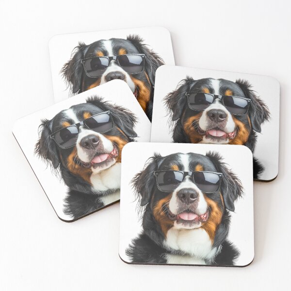 Item preview, Funny cool Bernese Mountain Dog wearing sunglasses designed and sold by LazyOwlStore.