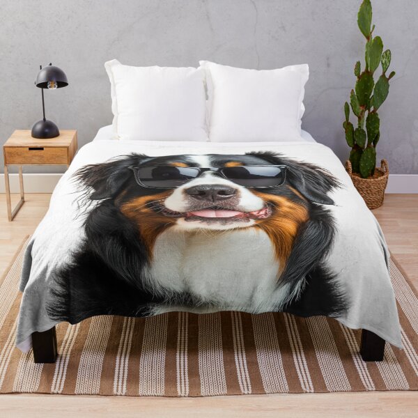 Item preview, Funny cool Bernese Mountain Dog wearing sunglasses designed and sold by LazyOwlStore.