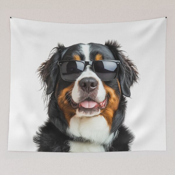 Item preview, Funny cool Bernese Mountain Dog wearing sunglasses designed and sold by LazyOwlStore.