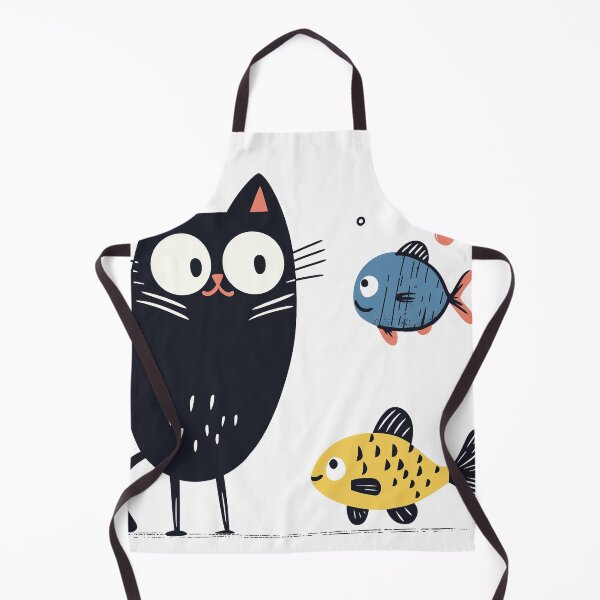 Item preview, Aquatic Stare-Down: A Serious Conversation Amongst Fins and Whiskers designed and sold by studio902.
