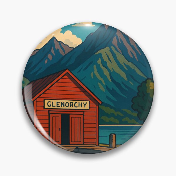 Item preview, Glenorchy Wharf on a Still Alpine Morning designed and sold by Aryabek.