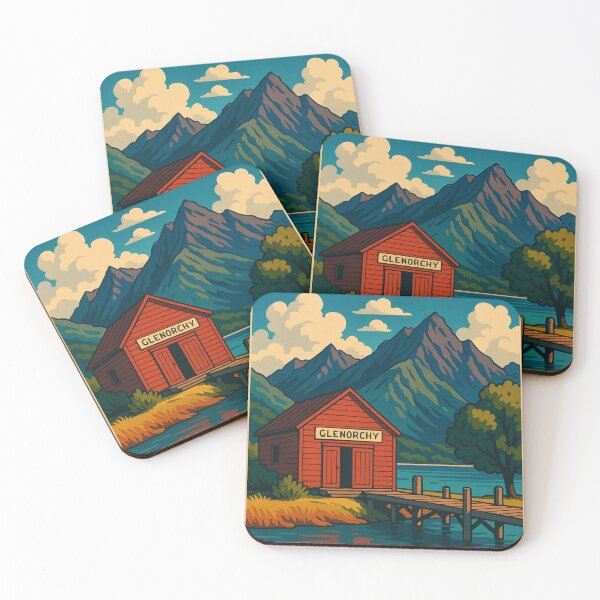 Item preview, Glenorchy Wharf on a Still Alpine Morning designed and sold by Aryabek.