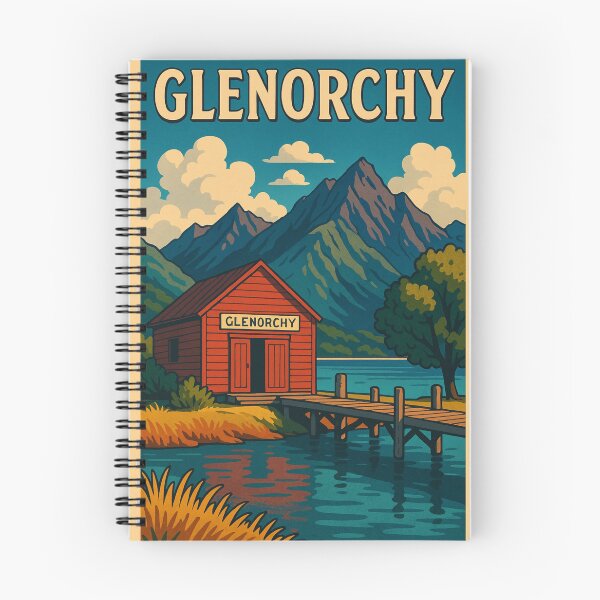Item preview, Glenorchy Wharf on a Still Alpine Morning designed and sold by Aryabek.