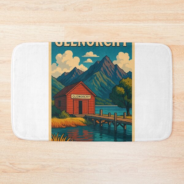 Item preview, Glenorchy Wharf on a Still Alpine Morning designed and sold by Aryabek.