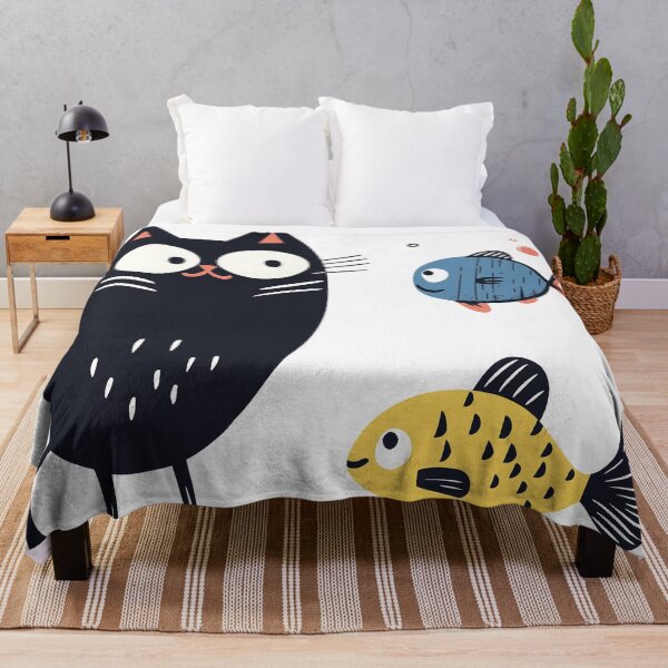 Item preview, Aquatic Stare-Down: A Serious Conversation Amongst Fins and Whiskers designed and sold by studio902.