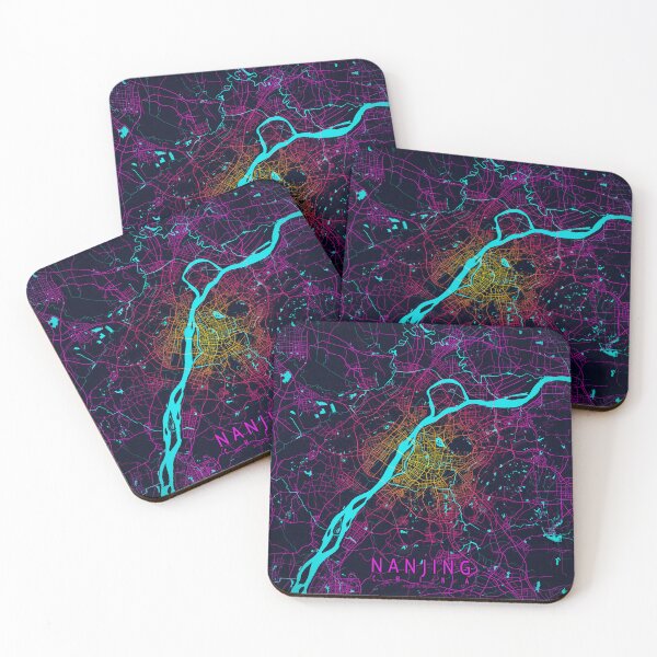 Item preview, Nanjing City Map of China - Neon designed and sold by deMAP.