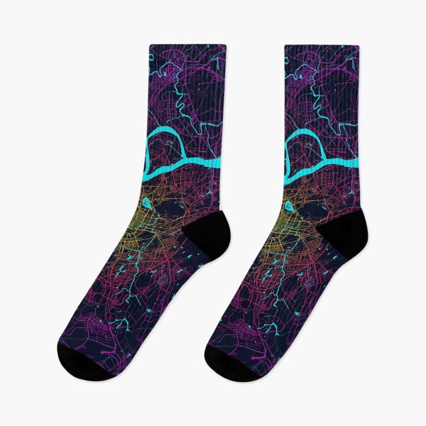 Item preview, Nanjing City Map of China - Neon designed and sold by deMAP.