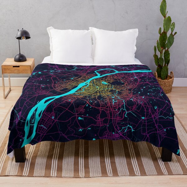 Item preview, Nanjing City Map of China - Neon designed and sold by deMAP.