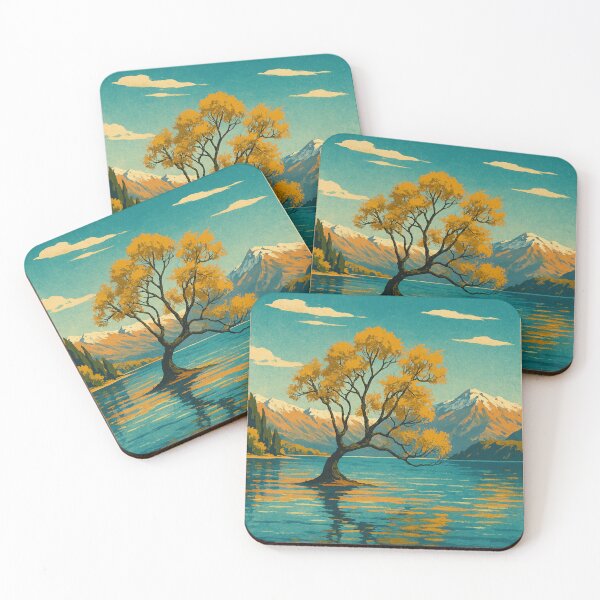 Item preview, The Lone Tree of Lake Wanaka in Autumn Glow designed and sold by Aryabek.