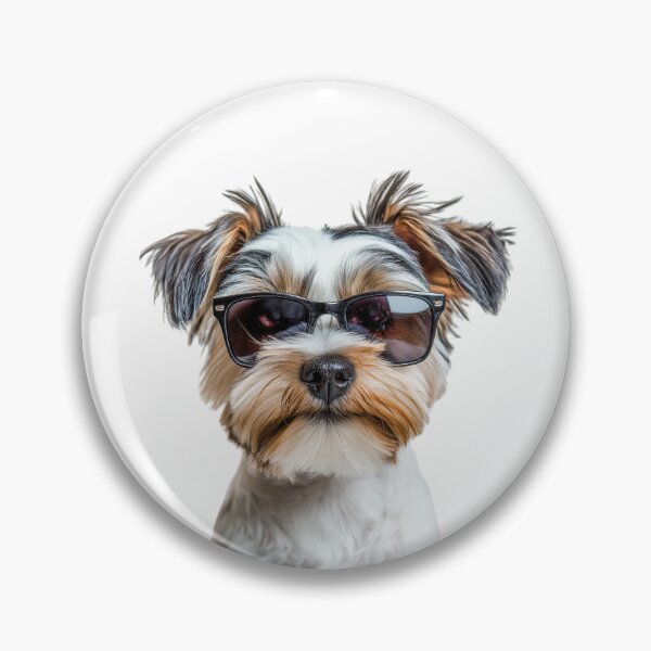 Item preview, Funny cool Biewer Terrier Dog wearing sunglasses designed and sold by LazyOwlStore.
