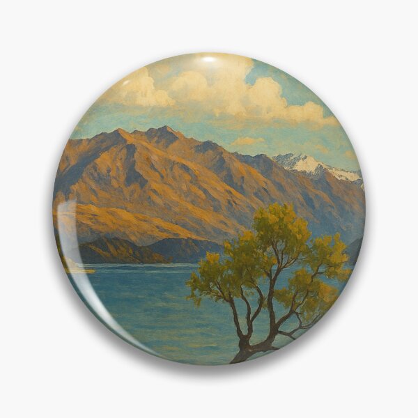 Item preview, Wanaka Tree Framed by Southern Alps and Summer Light designed and sold by Aryabek.