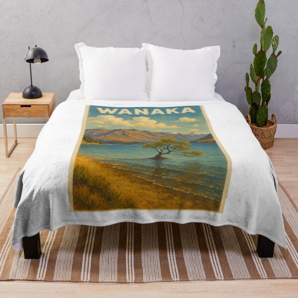 Item preview, Wanaka Tree Framed by Southern Alps and Summer Light designed and sold by Aryabek.