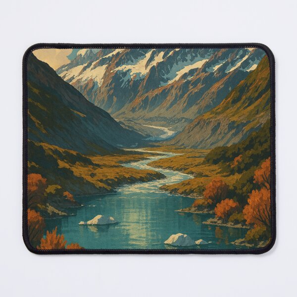 Item preview, Aoraki Mount Cook Reflected in Glacier-Fed Lake designed and sold by Aryabek.