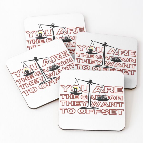 Item preview, “You Are the Carbon They Want to Offset” – Climate Satire Poster/Sticker/Apparel designed and sold by CherryGallery.
