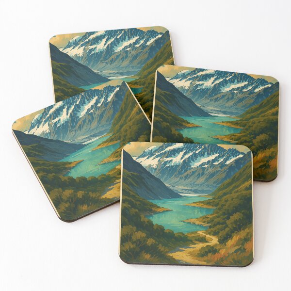 Item preview, Autumn Colors Around Aoraki and Alpine Lakes designed and sold by Aryabek.