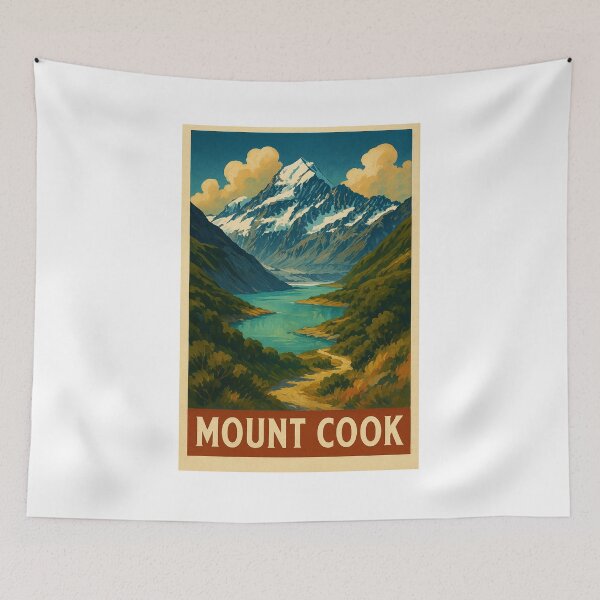 Item preview, Autumn Colors Around Aoraki and Alpine Lakes designed and sold by Aryabek.