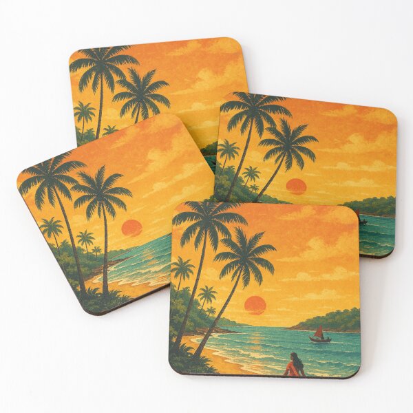 Item preview,  Beach Walk at Sunset with Woman in Sari designed and sold by Aryabek.