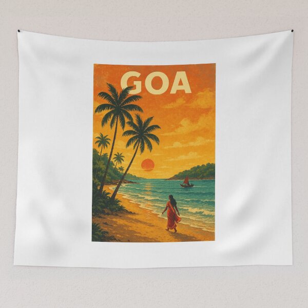 Item preview,  Beach Walk at Sunset with Woman in Sari designed and sold by Aryabek.