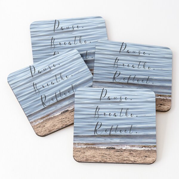 Item preview, Meditative Soft Waves With A Life Quote designed and sold by hurmerinta.
