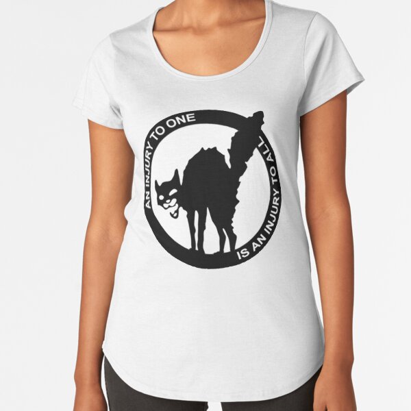 AN Injury To One Is An Injury To All - Anarcho-Syndicalist Logo Premium Scoop T-Shirt