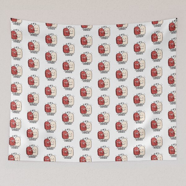 Item preview, Nigiri Sushi Kawaii Wagyu Nigiri Hug Illustration designed and sold by SaavedraDesign.