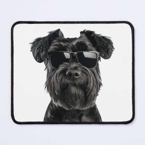 Item preview, Funny cool Black Russian Terrier Dog wearing sunglasses designed and sold by LazyOwlStore.