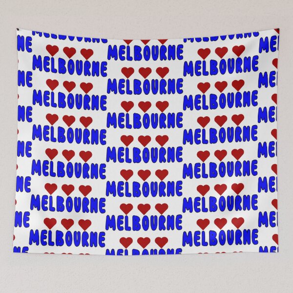 Item preview, Melbourne, The City I Love, Red Love Hearts designed and sold by AASparksDesigns.