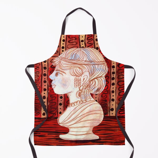 Aperçu de l'œuvre Muse néoclassique – Buste audacieuse de style pop art grec créée et vendue par Jemma Jamie Skidmore.