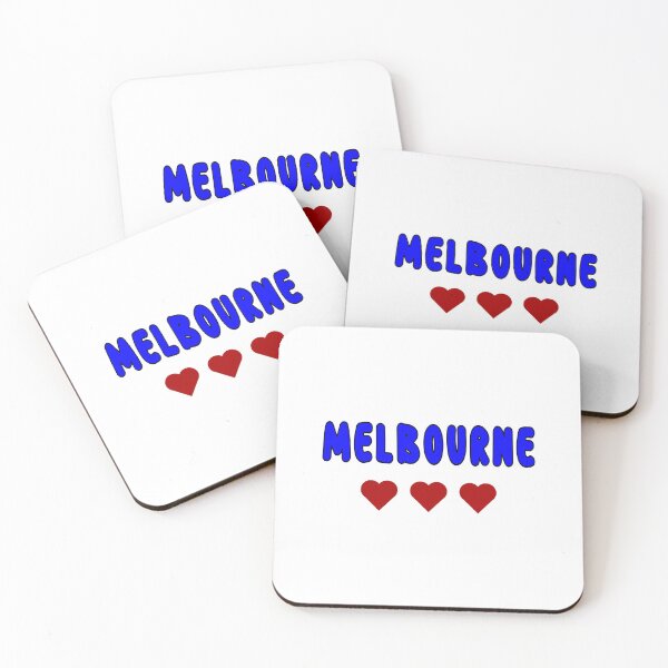 Item preview, Melbourne, The City I Love, Red Love Hearts designed and sold by AASparksDesigns.