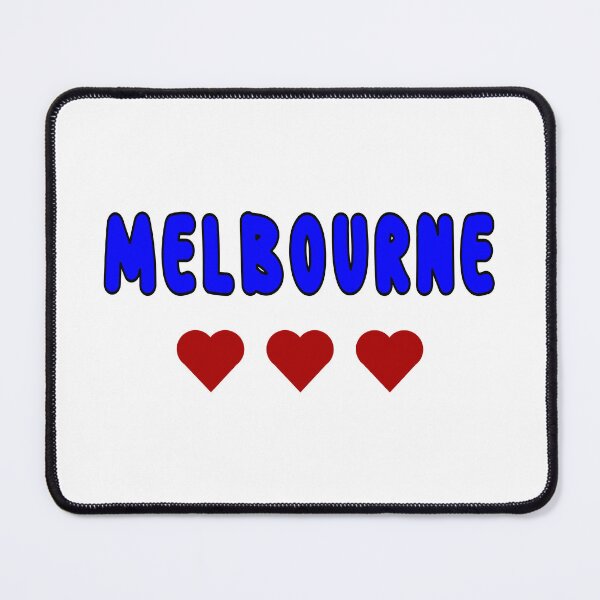 Item preview, Melbourne, The City I Love, Red Love Hearts designed and sold by AASparksDesigns.