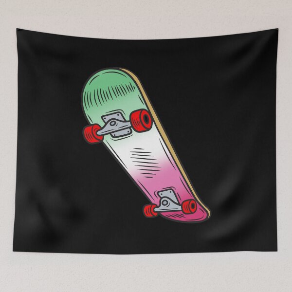 Item preview, Colorful Abrosexual Pride Skateboard – Abrosexual Skater Art designed and sold by Travelslightly.