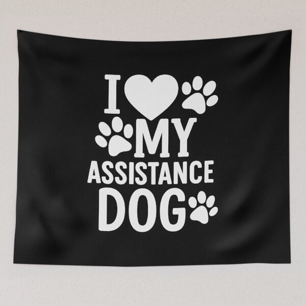 Item preview, I Love My Assistance Dog designed and sold by SubtleSplit.