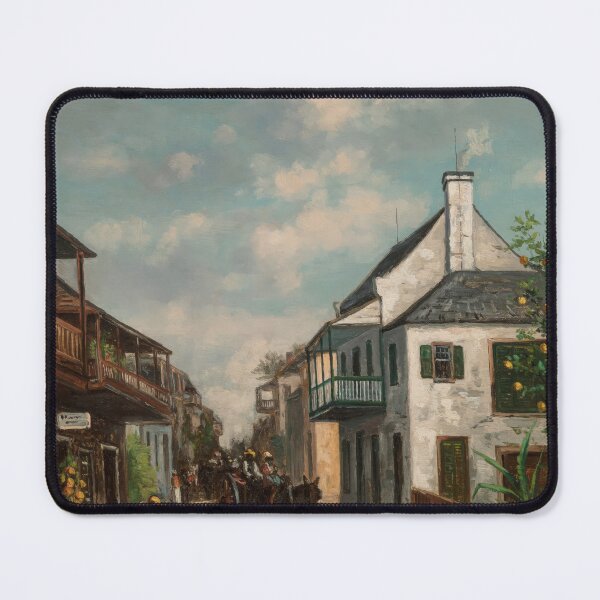 Item preview, In St. George Street, St. Augustine, 1888 - Frank Henry Shapleigh (American, 1842-1906). Oil on canvas designed and sold by The Nouveau Chateau.