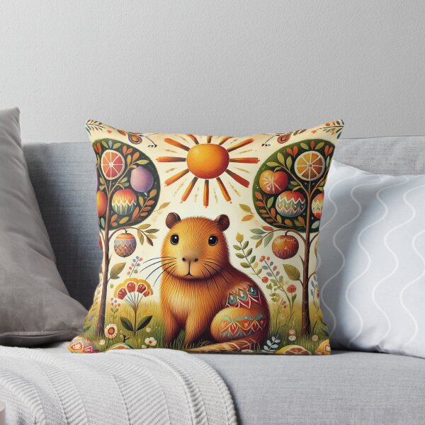 Item preview, Cute Capybara and Fruit Trees designed and sold by alw951.