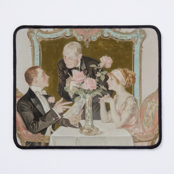 Item preview, Styles for Men, The House of Kuppenheimer booklet cover, 1911-12 - Frank Xavier Leyendecker (American, 1877-1924), Oil on canvas designed and sold by The Nouveau Chateau.