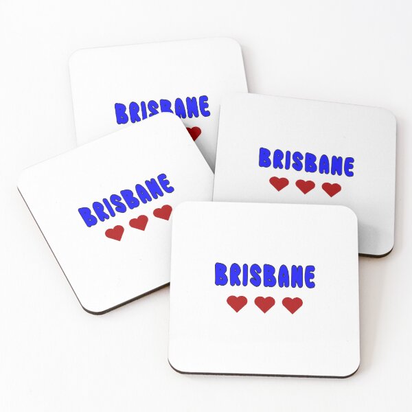 Item preview, Brisbane, The City I Love, Red Love Hearts designed and sold by AASparksDesigns.