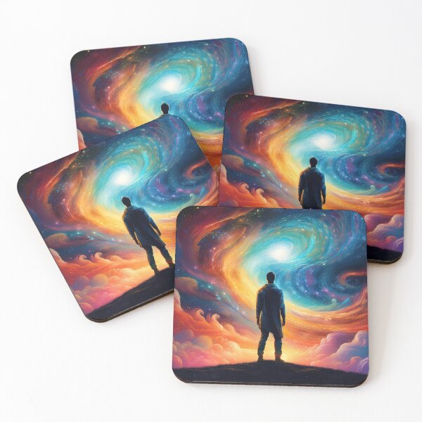 Item preview, Visionary in the Swirling Sky - Psychedelic and Energetic Art designed and sold by HighestMind_888.