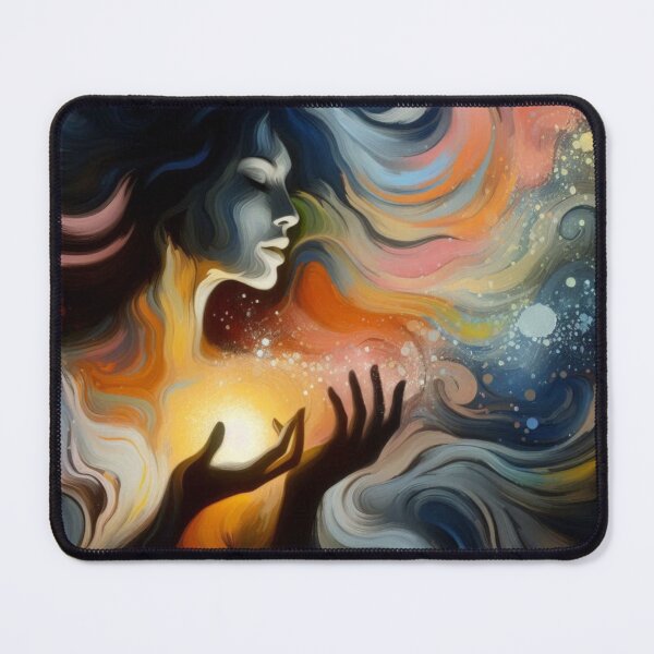 Item preview, art surreal woman magic mysteriously energy colorful love designed and sold by MaciejPetelski.