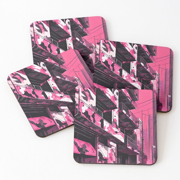 Item preview, Edgy Black and Pink Camo Design designed and sold by CamouflageLab.