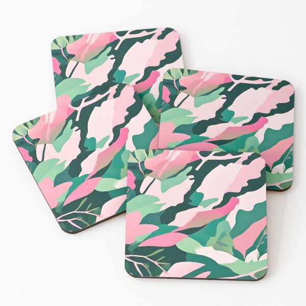 Artikelvorschau, Modernes rosa grünes Camo-Kunstwerk entworfen und verkauft von CamouflageLab.