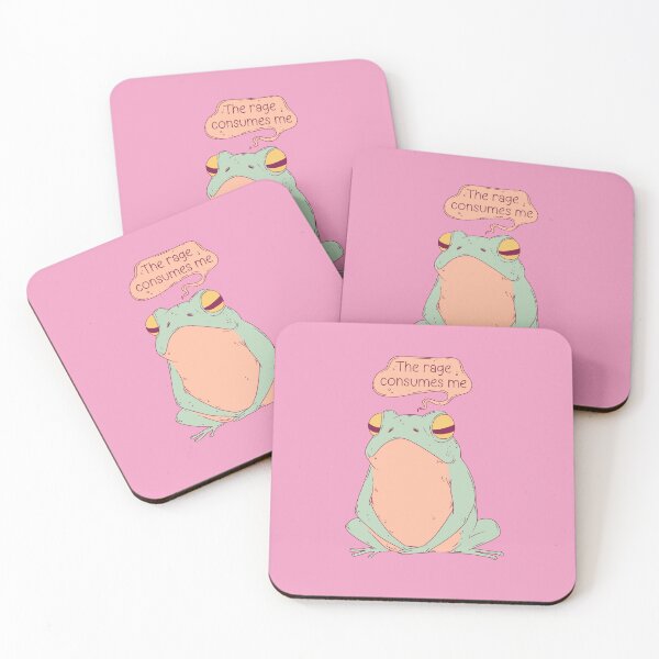 Item preview, Angry Frog Funny Quote The Rage Consumes Me designed and sold by Jess.a.creates.