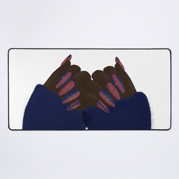 Item preview, Barca Femeni Nails designed and sold by FifaFangirl10.