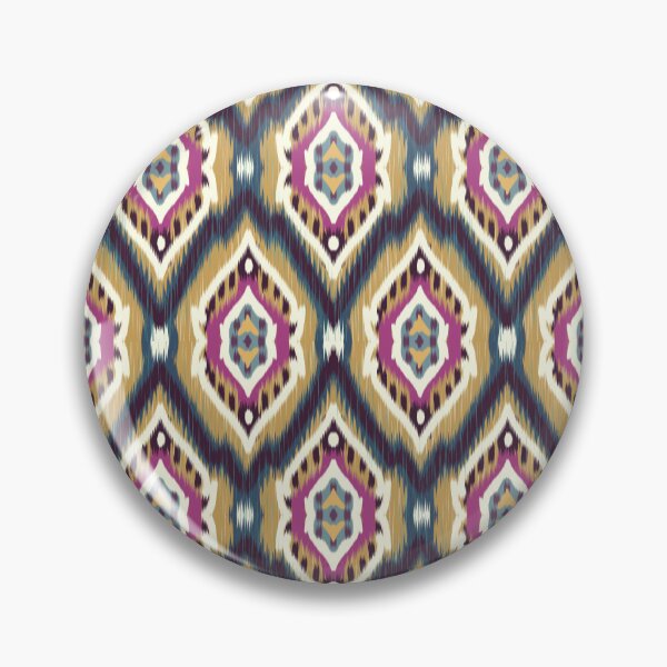 Item preview, Traditional Ethnic Ikat Abstract Motif  designed and sold by BWDecorPattern.