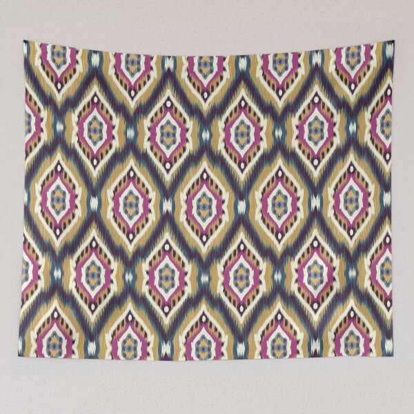 Item preview, Traditional Ethnic Ikat Abstract Motif  designed and sold by BWDecorPattern.