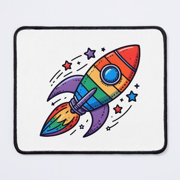 Item preview, Rainbow Rocket designed and sold by HooliNerd.