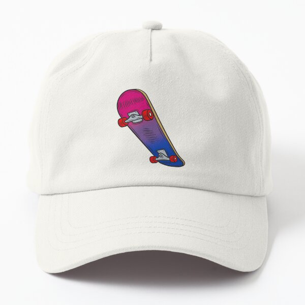 Aperçu de l'œuvre Skateboard coloré de la fierté bisexuelle – Bi Skater Art créée et vendue par Travelslightly.