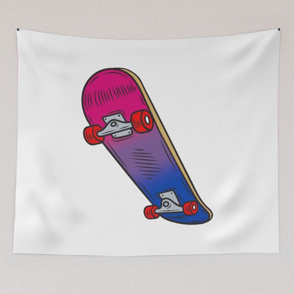 Item preview, Colorful Bisexual Pride Skateboard – Bi Skater Art designed and sold by Travelslightly.
